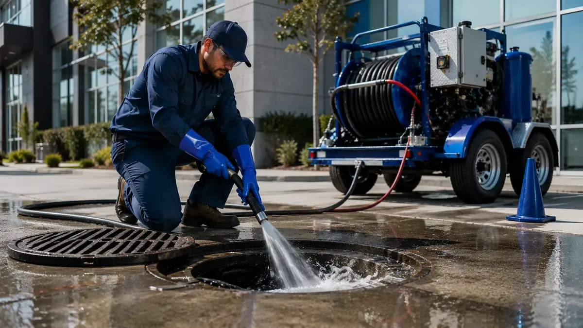 Commercial Hydro Jet Drain Cleaning in Boulevard
