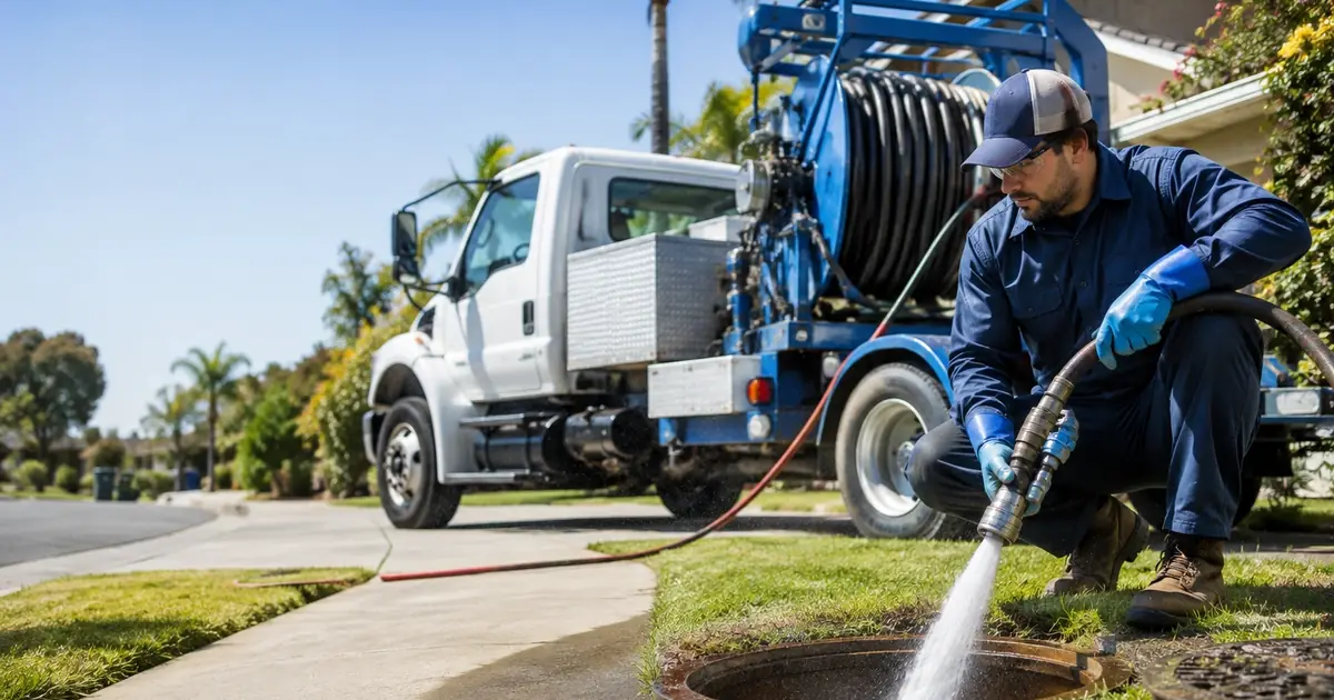 Hydro jet sewer cleaning Boulevard
