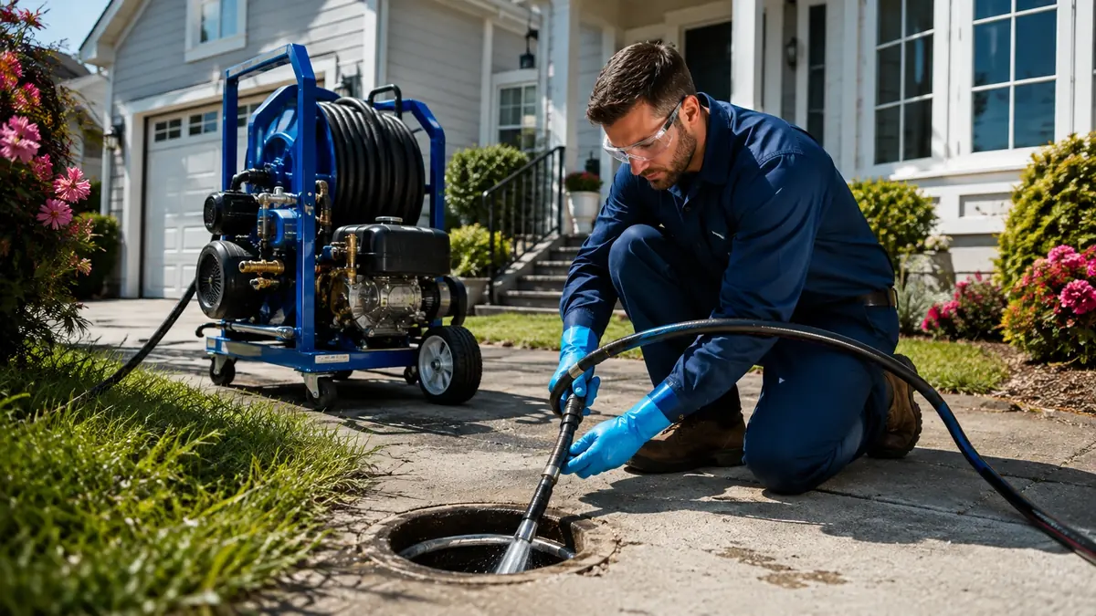 Residential Hydro Jet Drain Cleaning in Boulevard